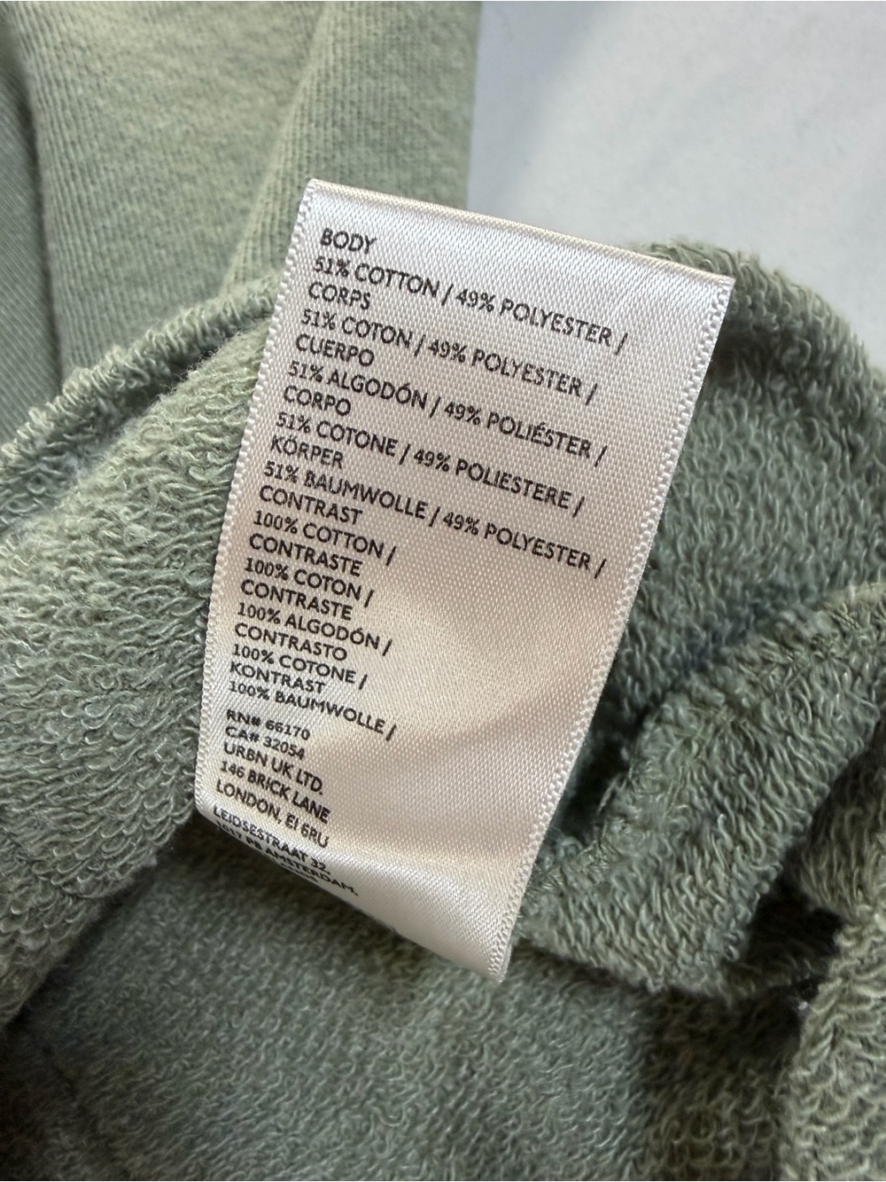 Free People We The Free Clean Prep Polo Oversized Sweatshirt Sage Green M - Picture 5 of 8